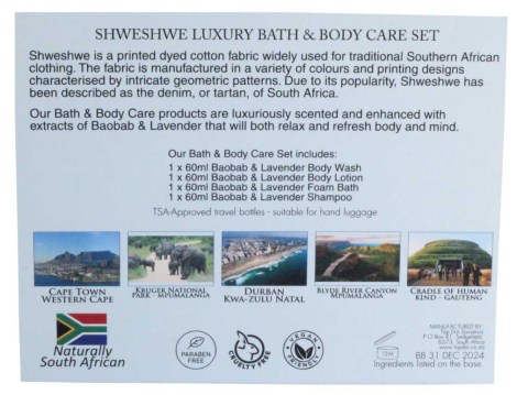 SHWESHWE BACK PIC traditional south african tourism souvenirs from Top Dot Tourism